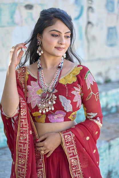 Premium Wedding lehenga choli Readymade Embroidery party Designer lehenga