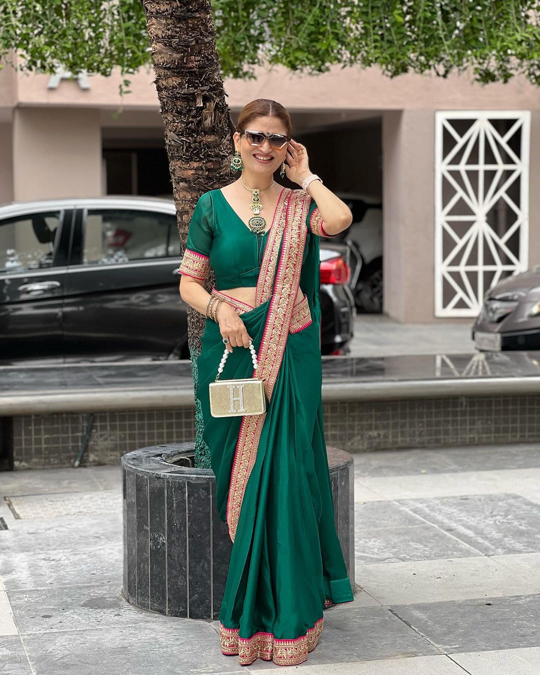 Readymade Designer Partywear sarees with stitched blouse New Ready To Wear Saree