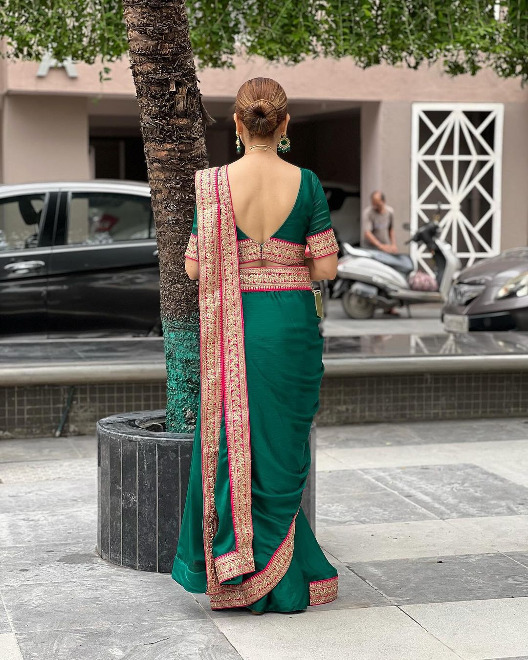 Readymade Designer Partywear sarees with stitched blouse New Ready To Wear Saree