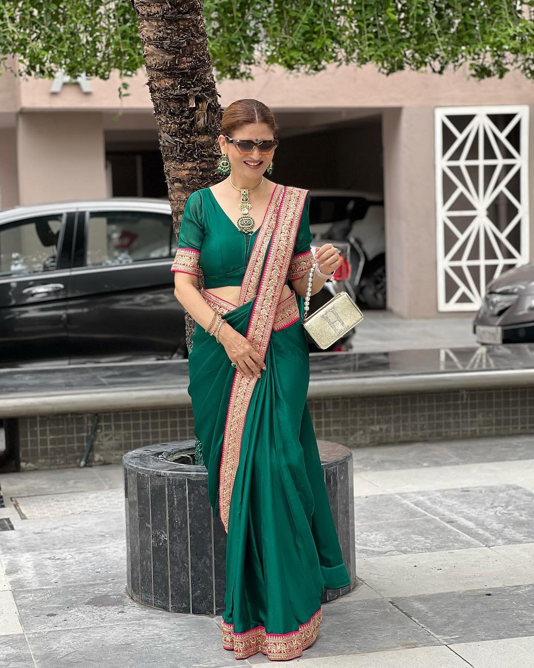 Readymade Designer Partywear sarees with stitched blouse New Ready To Wear Saree