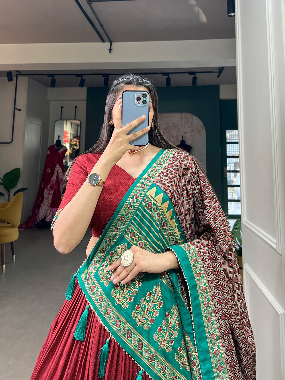 Wedding wear lehenga choli Readymade Stitched Indian lehenga dress premium