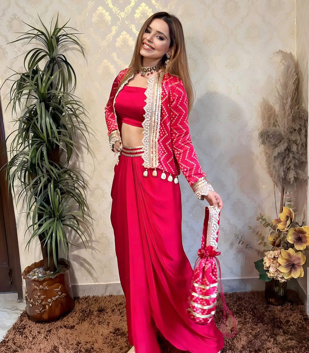 Indowestern choli skirt with koti premium Wedding lehenga skirt
