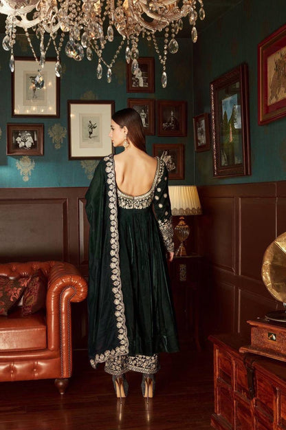 Readymade green pakistani stitched wedding salwar kameez Indian dress