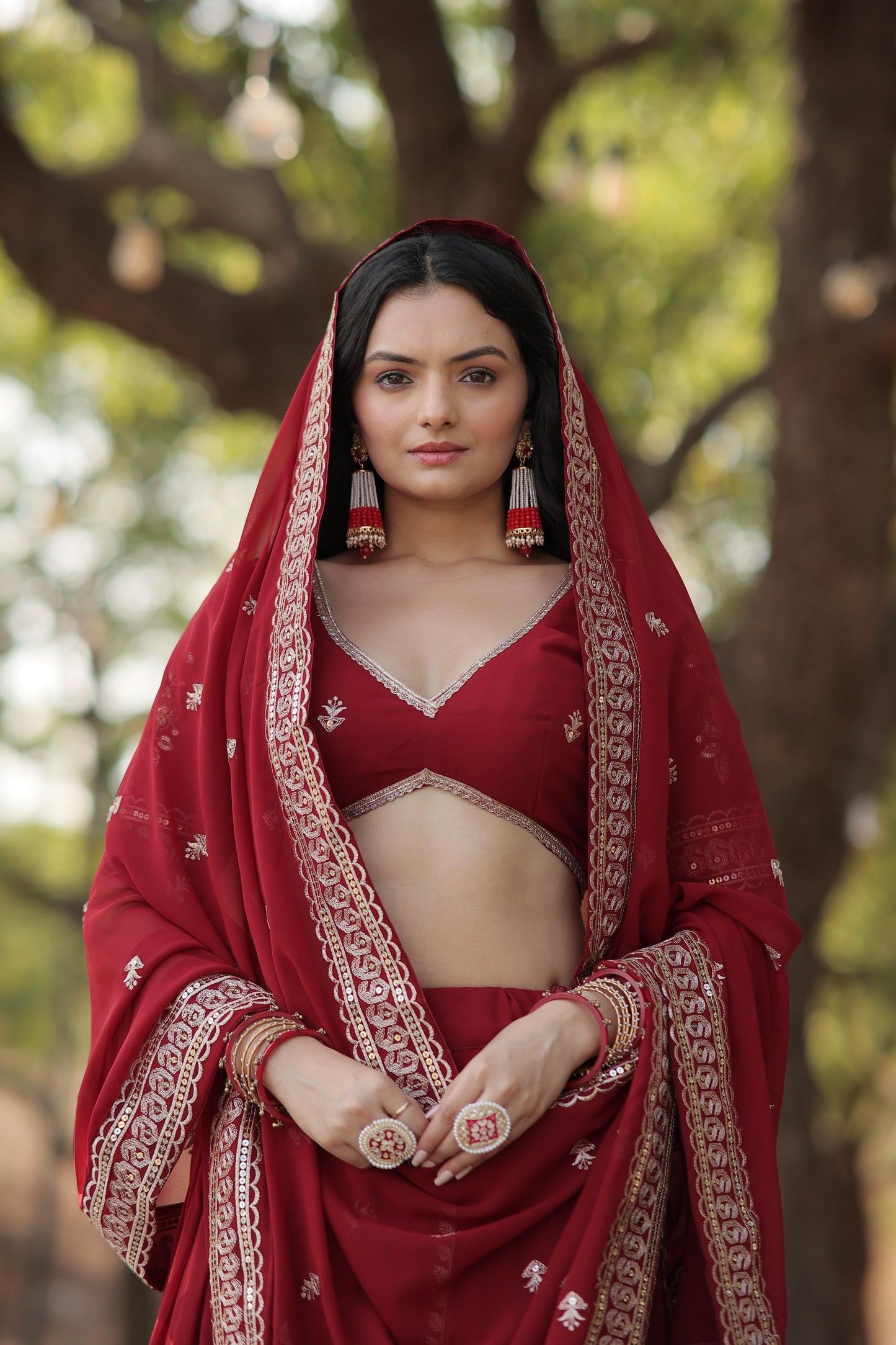 Hevay premium red Lehenga choli Readymade Wedding Designer lehenga