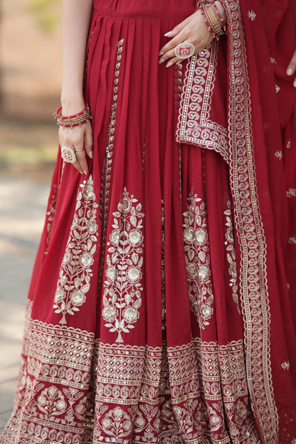 Hevay premium red Lehenga choli Readymade Wedding Designer lehenga