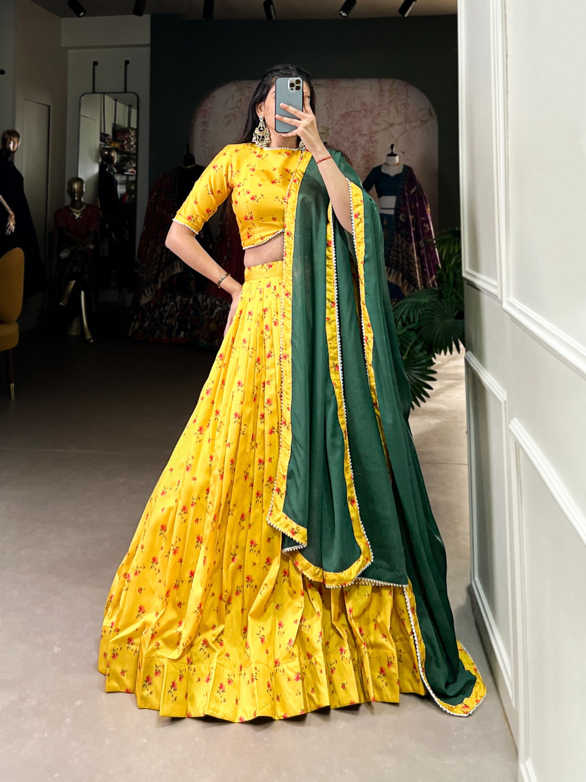 Premium Heavy wedding Haldi Lehenga Choli Readymade