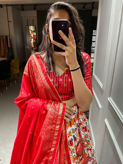 Red Wedding wear lehenga choli ready to wear