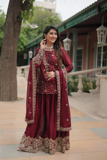 Palazzo Suit Set Indian Designer Readymade Wedding PartyWear Festival Dress