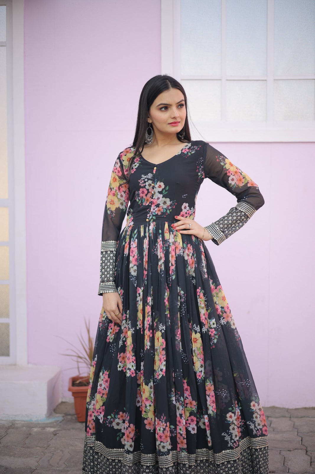 Readymade Wedding Festival wear gown dress Indian Suit