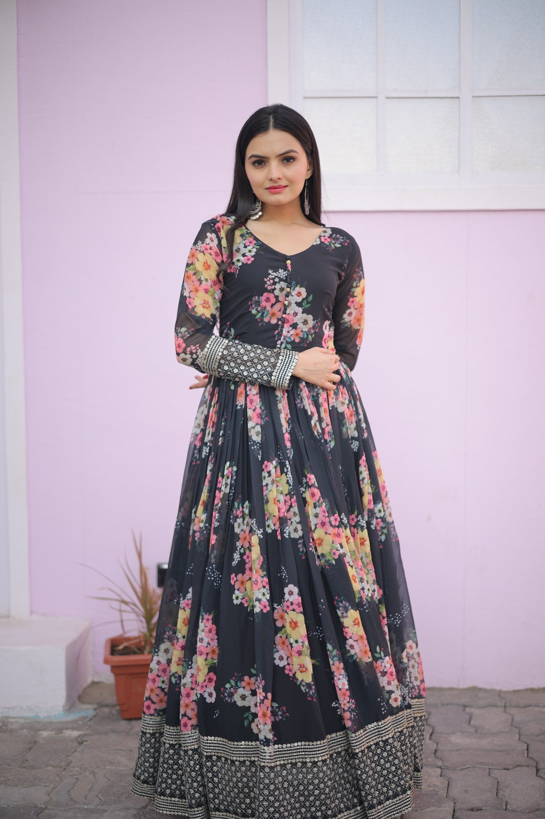 Readymade Wedding Festival wear gown dress Indian Suit