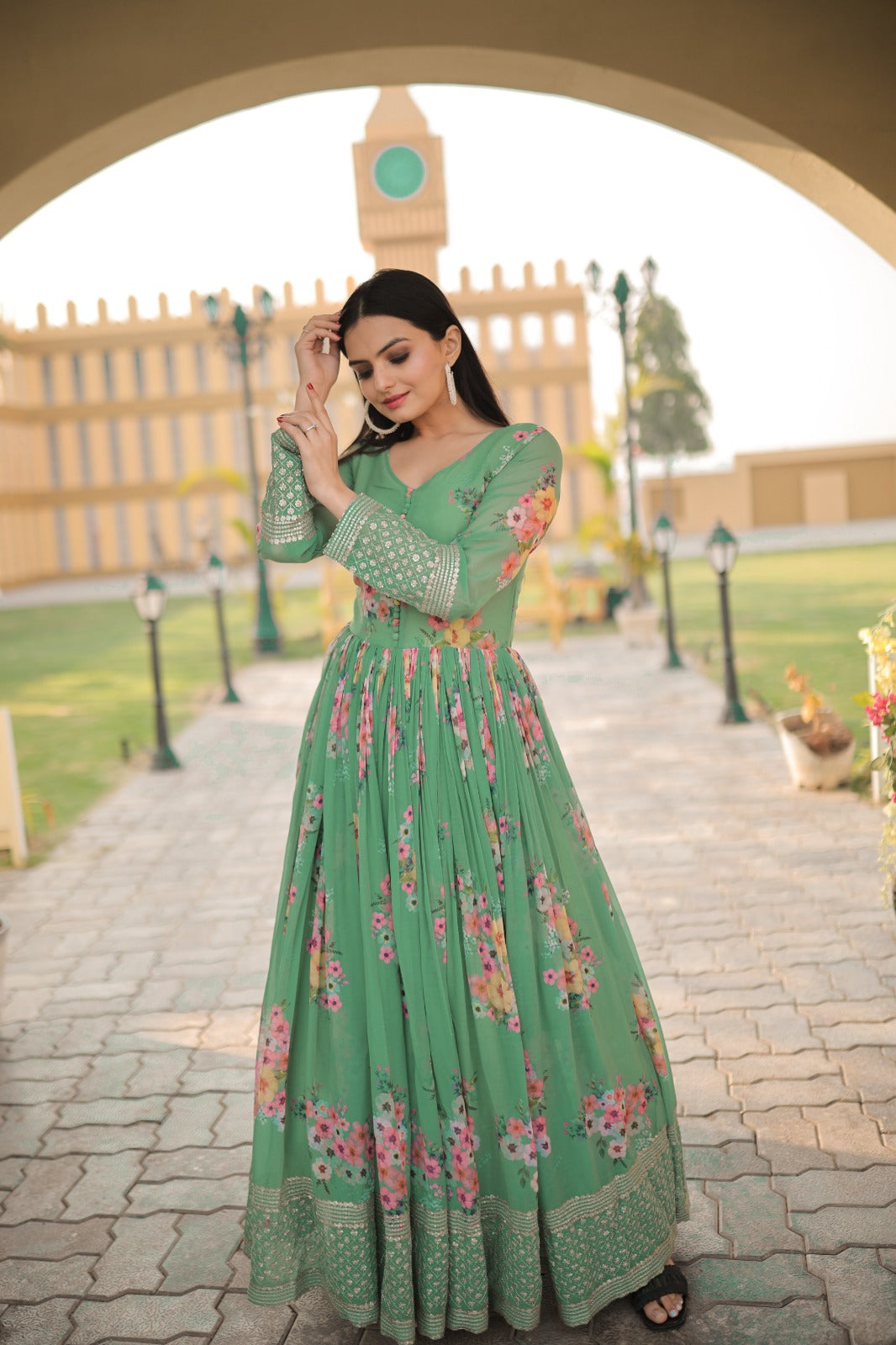 Readymade Wedding Festival wear gown dress Indian Suit