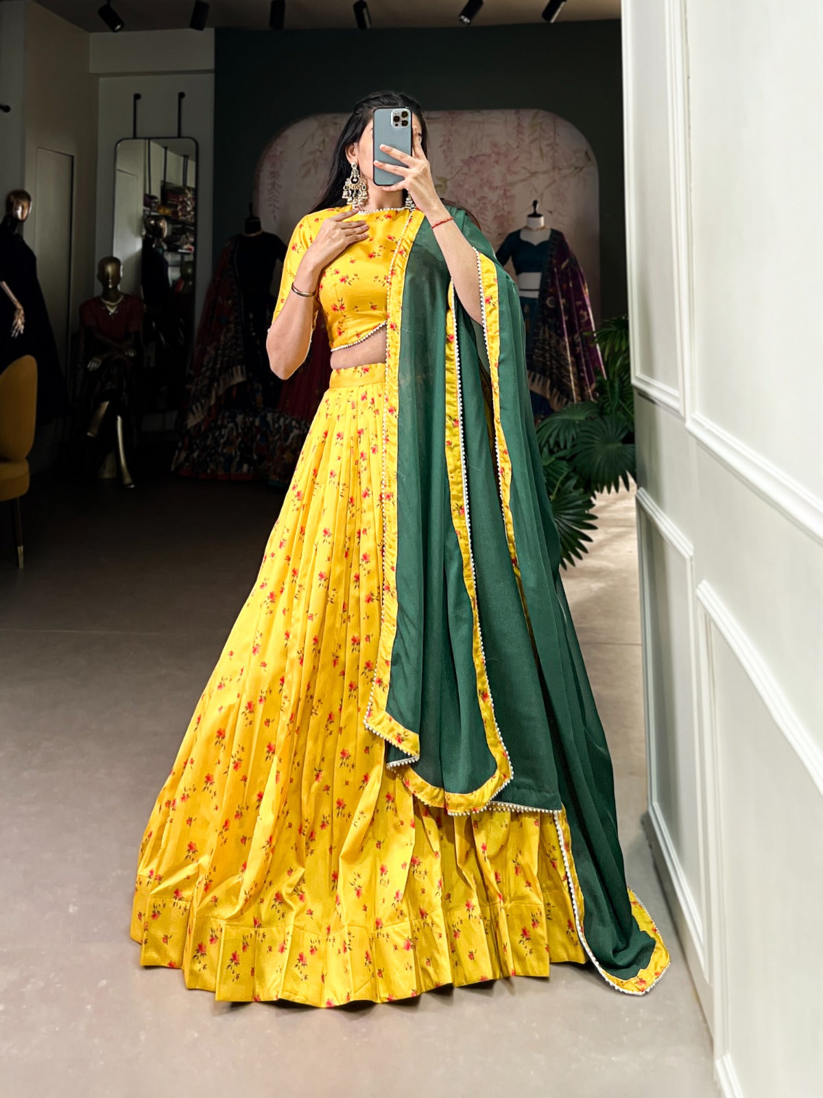 Premium Heavy wedding Haldi Lehenga Choli Readymade