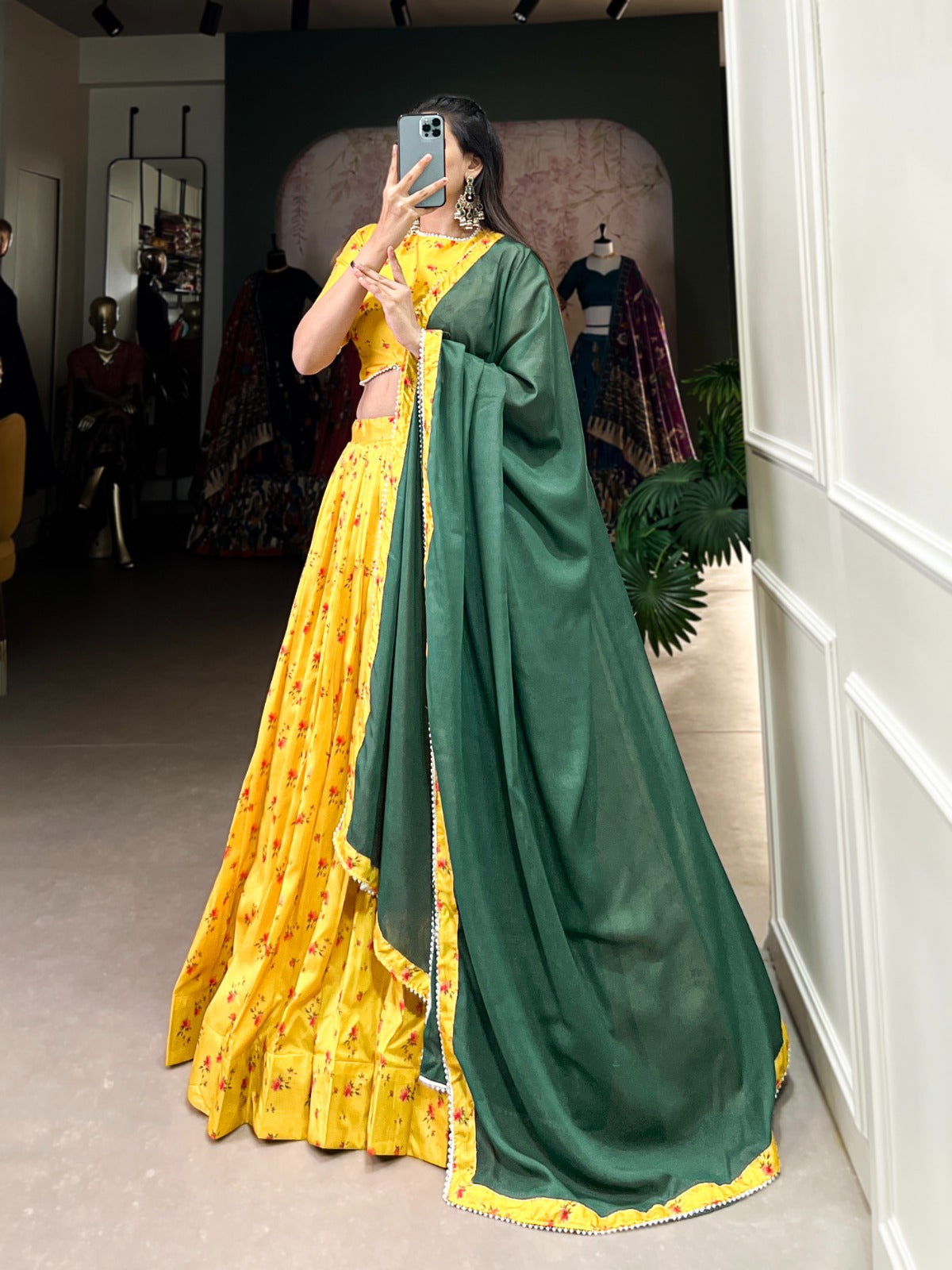 Premium Heavy wedding Haldi Lehenga Choli Readymade