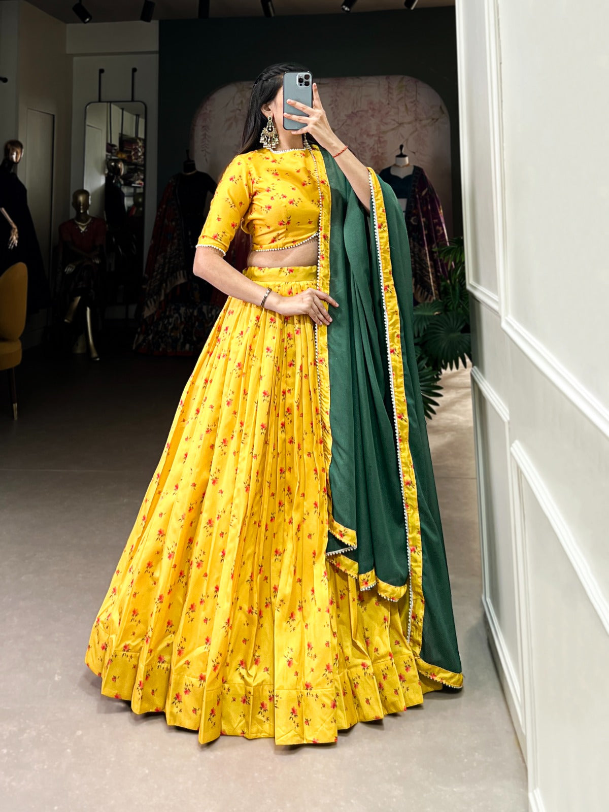 Premium Heavy wedding Haldi Lehenga Choli Readymade