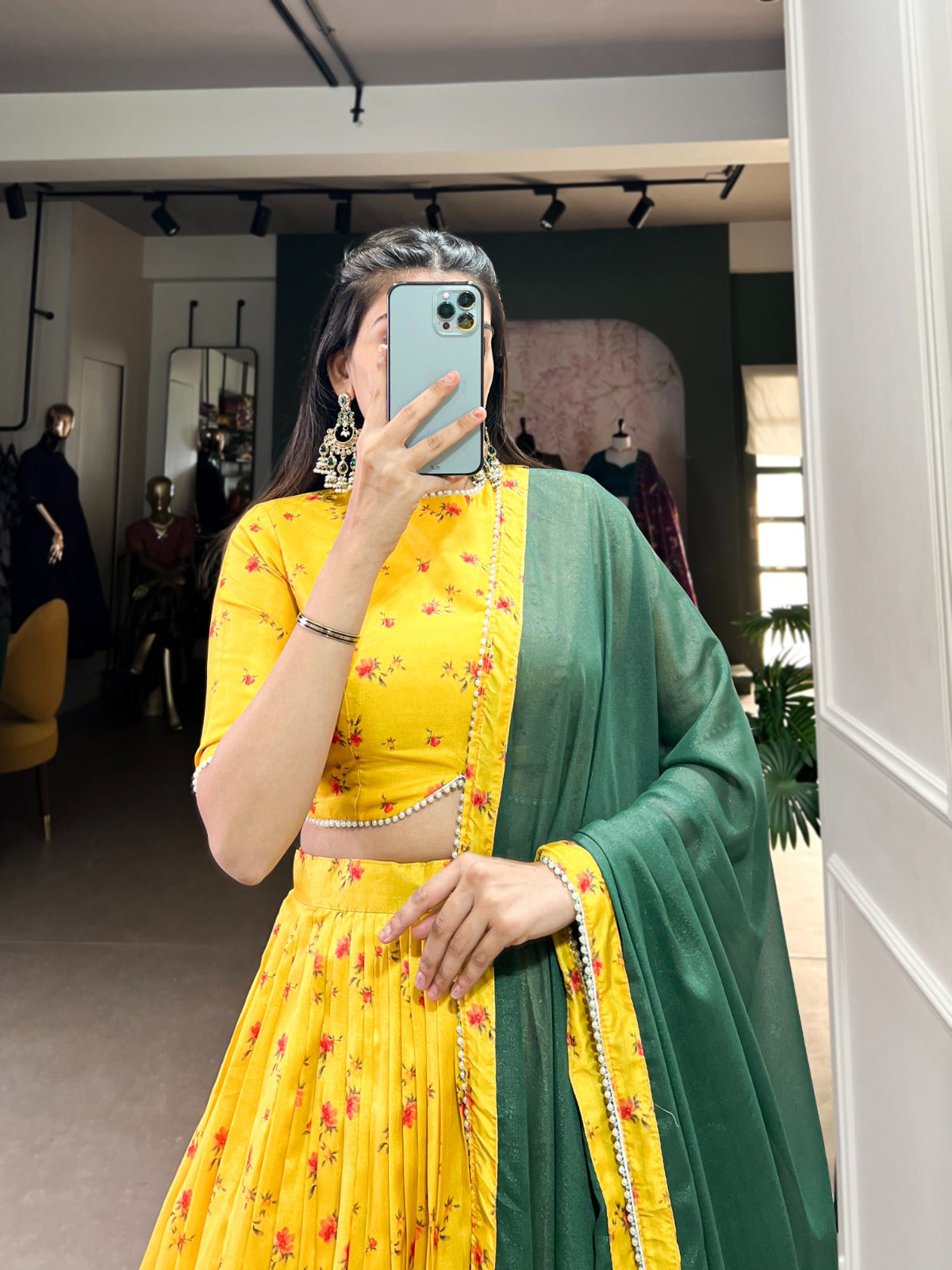 Premium Heavy wedding Haldi Lehenga Choli Readymade