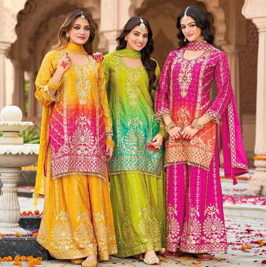 Pakistani Palazzo Suit Set for wedding Readymade Indian salwar Kameez