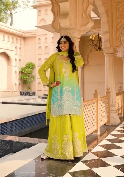 Pakistani Palazzo Suit Set for wedding Readymade Indian salwar Kameez