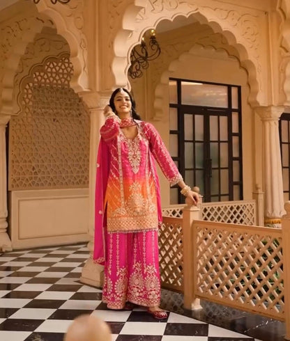 Pakistani Palazzo Suit Set for wedding Readymade Indian salwar Kameez