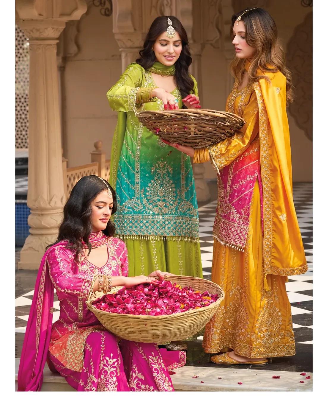Pakistani Palazzo Suit Set for wedding Readymade Indian salwar Kameez