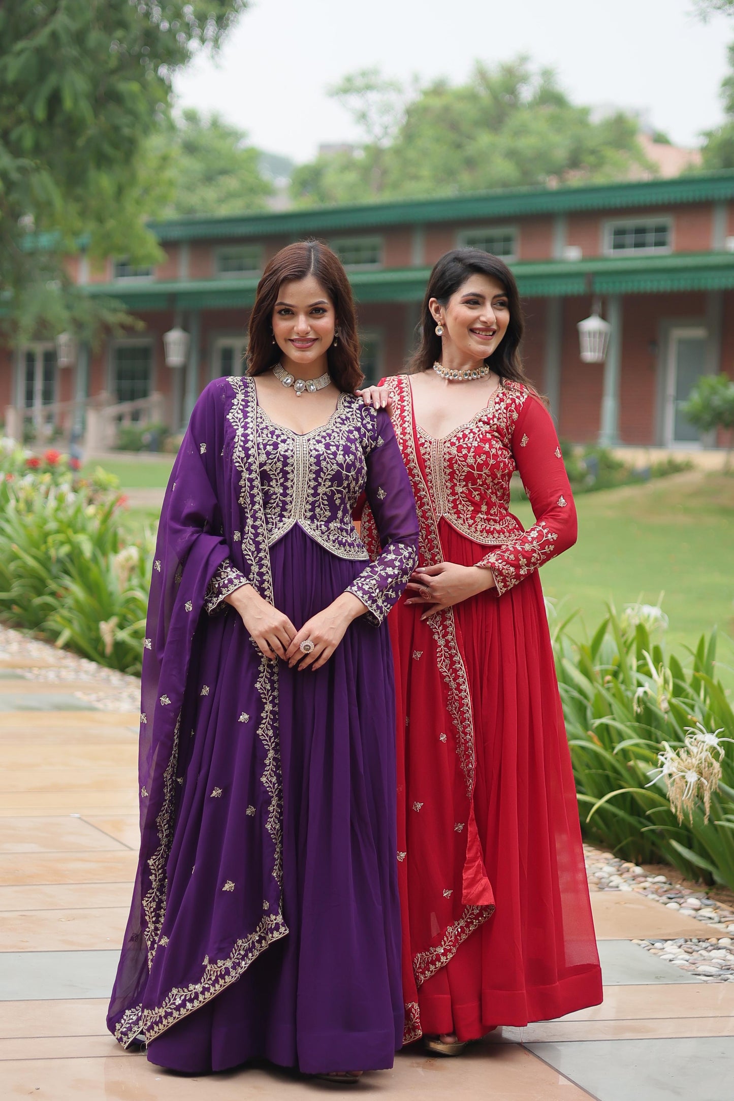 Wedding wear gown dress Ready to wear anarkali Full Flair Indian dress