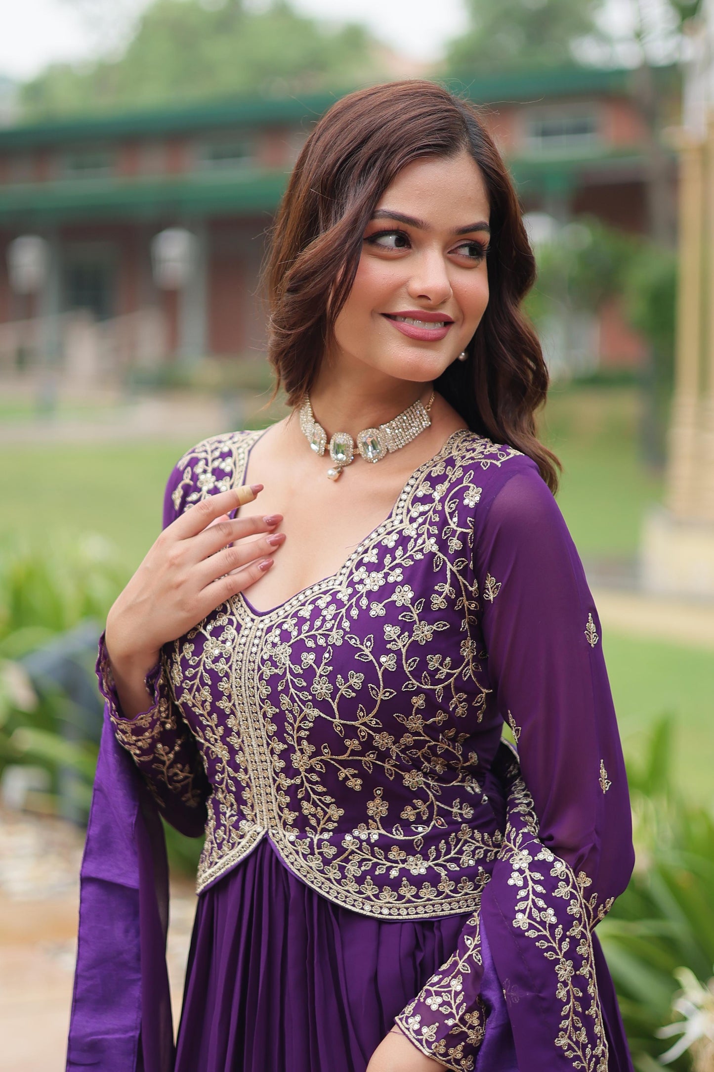 Wedding wear gown dress Ready to wear anarkali Full Flair Indian dress
