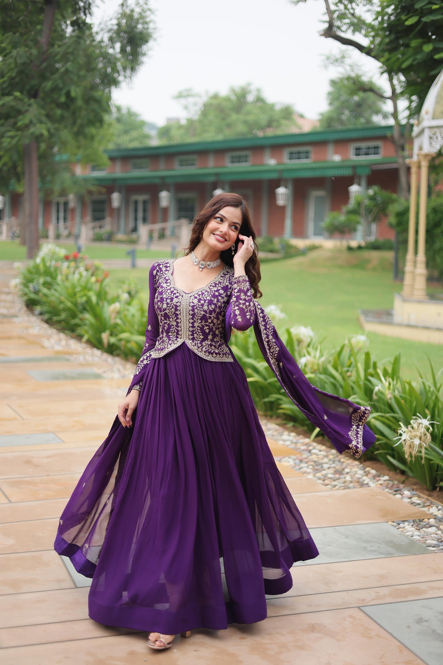 Wedding wear gown dress Ready to wear anarkali Full Flair Indian dress