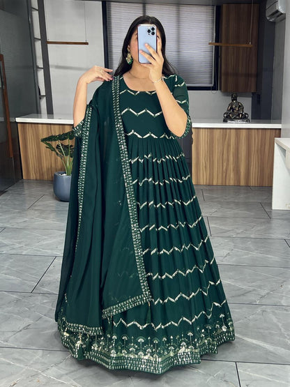 Indian Anarkali Full Flair gown dress Readymade for wedding women