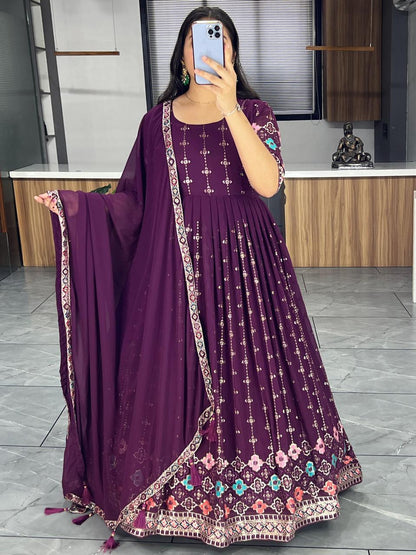 Indian Anarkali Full Flair gown dress Readymade for wedding women
