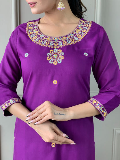 Purple Wedding Festival Dress Salwar Kameez suit set stitched