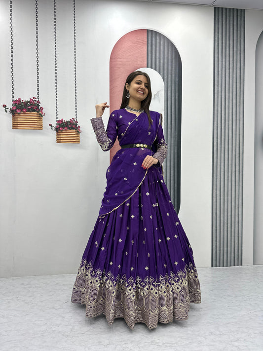 Full Sleeve wedding wear premium Indian Readymade lehenga choli