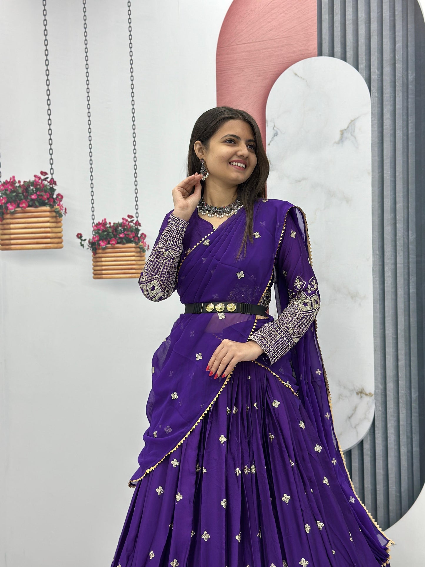 Full Sleeve wedding wear premium Indian Readymade lehenga choli