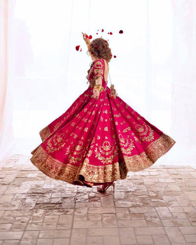 Wedding wear premium anarkali Full Flaired gown Indian dress