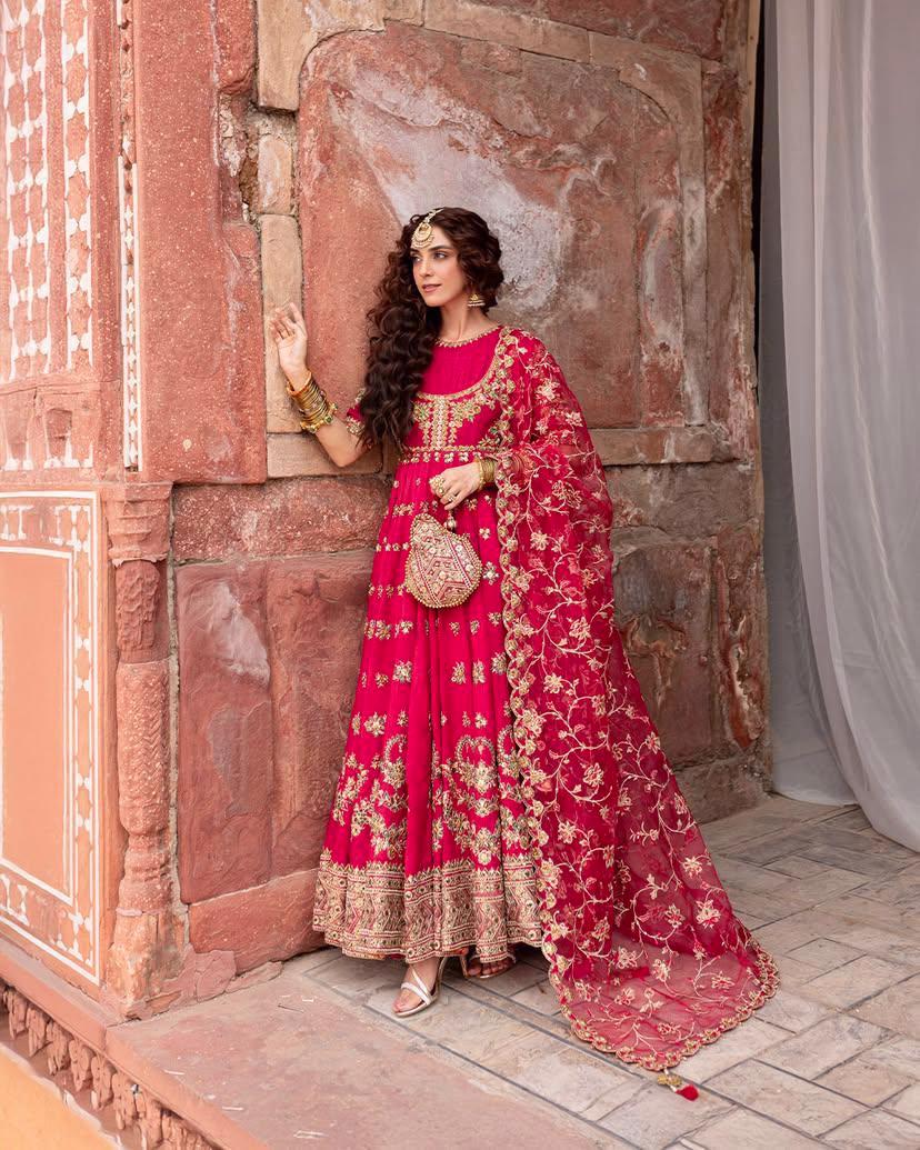 Wedding wear premium anarkali Full Flaired gown Indian dress