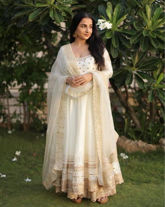 White Readymade Wedding Salwar Kameez suit Indian dress