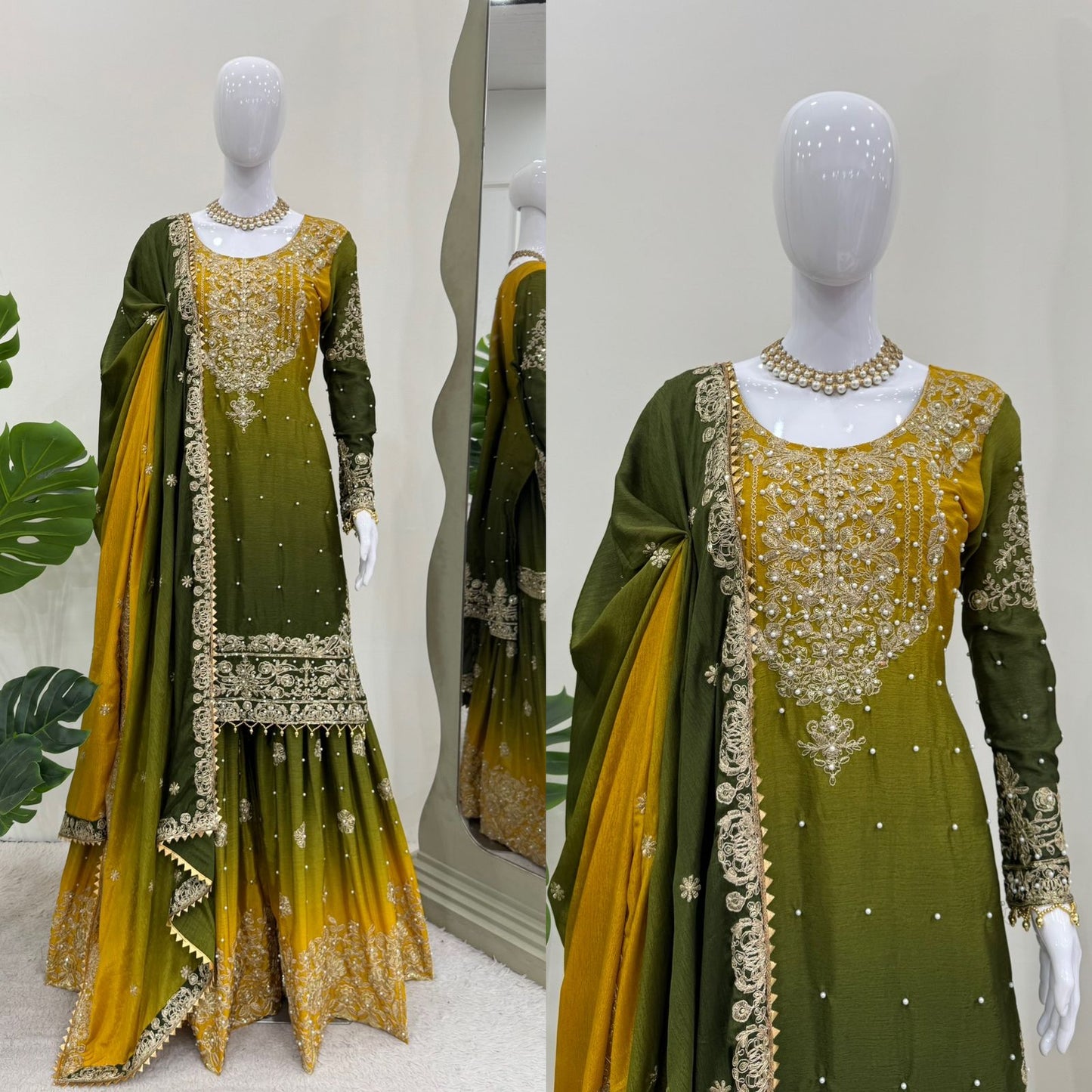 Premium Sharara Suit Set for wedding Readymade Indian Pakistani salwar kameez