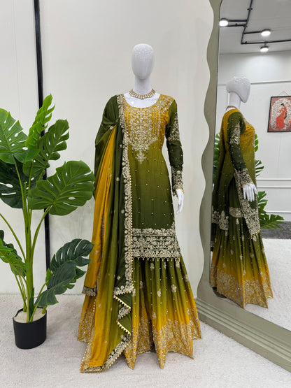 Premium Sharara Suit Set for wedding Readymade Indian Pakistani salwar kameez
