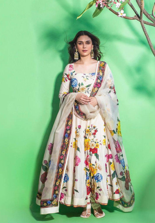 Full Flair Anarkali Gown dress for wedding Indian Festival Suit