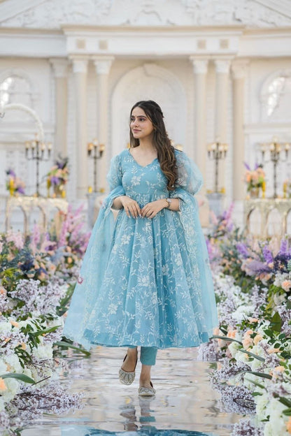 Indian Wedding wear Salwar Kameez anarkali partywear Full Flair dress