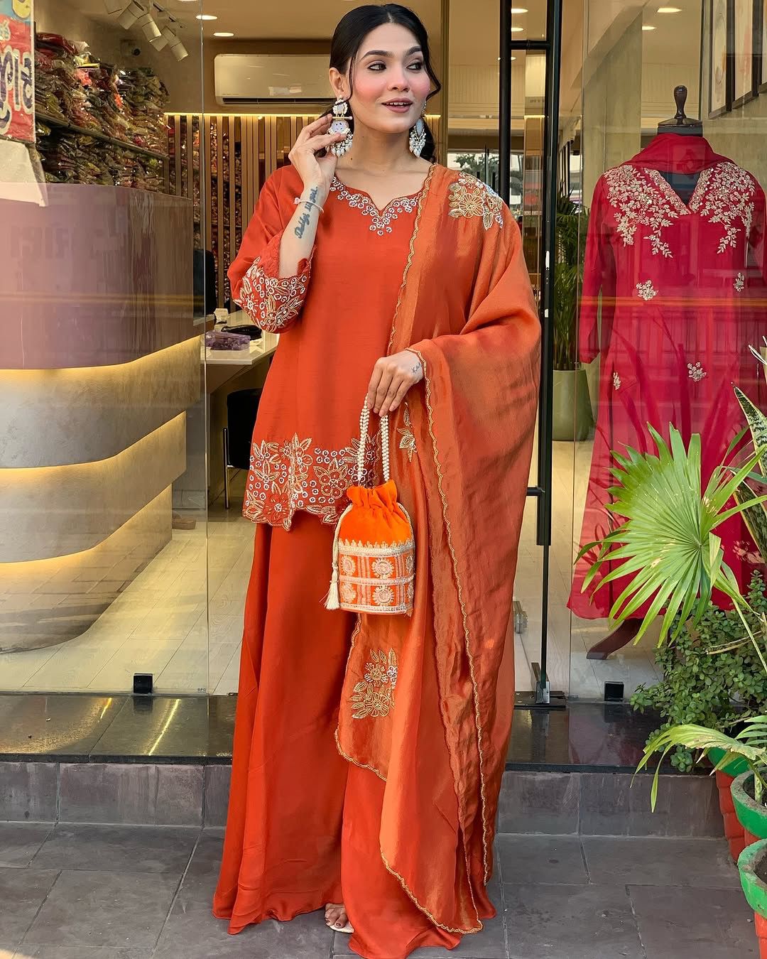 Wedding Palazzo Suit Set Ready to wear indian salwar kameez dress