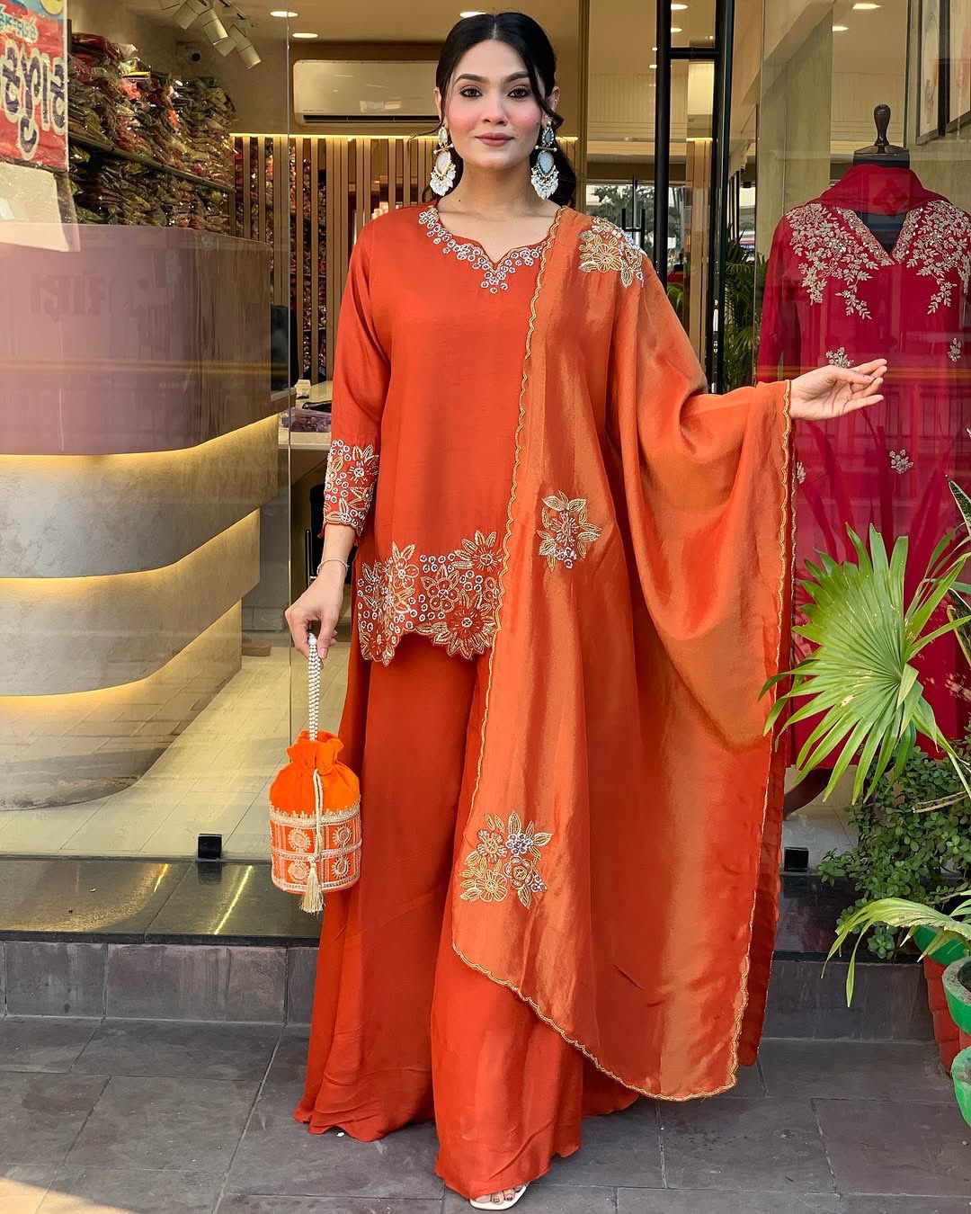 Wedding Palazzo Suit Set Ready to wear indian salwar kameez dress