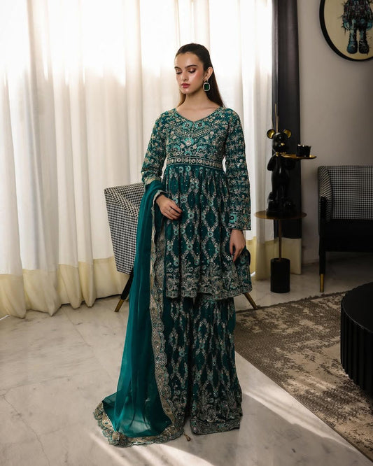 Premium EID Collection Sharara Suit set Readymade Wedding dress salwar kameez pakistani suit
