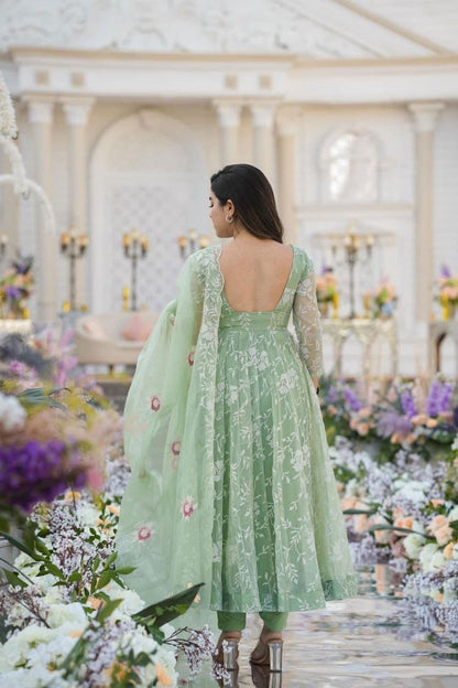 Indian Wedding wear Salwar Kameez anarkali partywear Full Flair dress