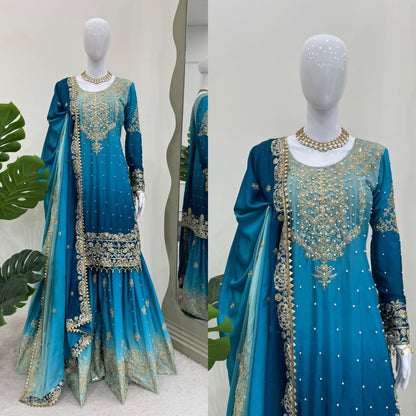 Premium Sharara Suit Set for wedding Readymade Indian Pakistani salwar kameez