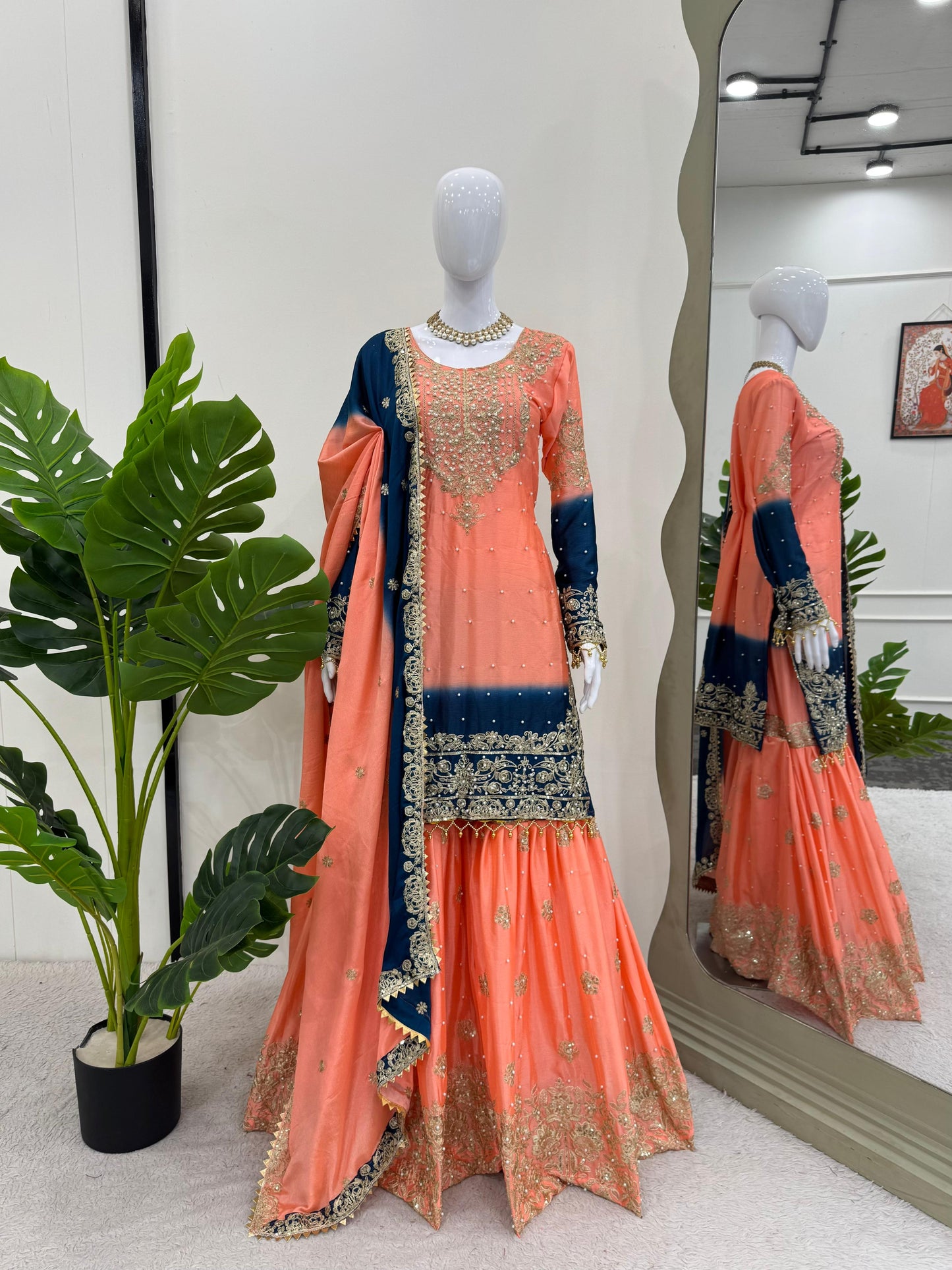 Premium Sharara Suit Set for wedding Readymade Indian Pakistani salwar kameez