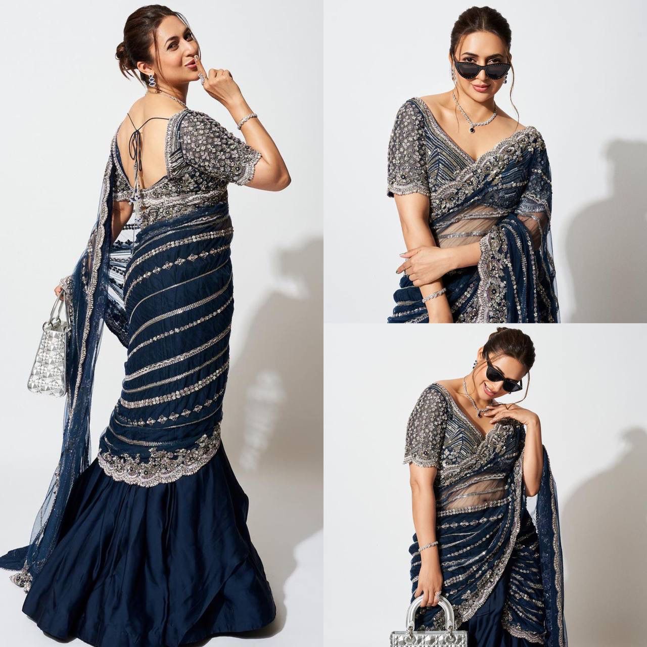 Indowestern lehenga saree for wedding Readymade Indian premium dress