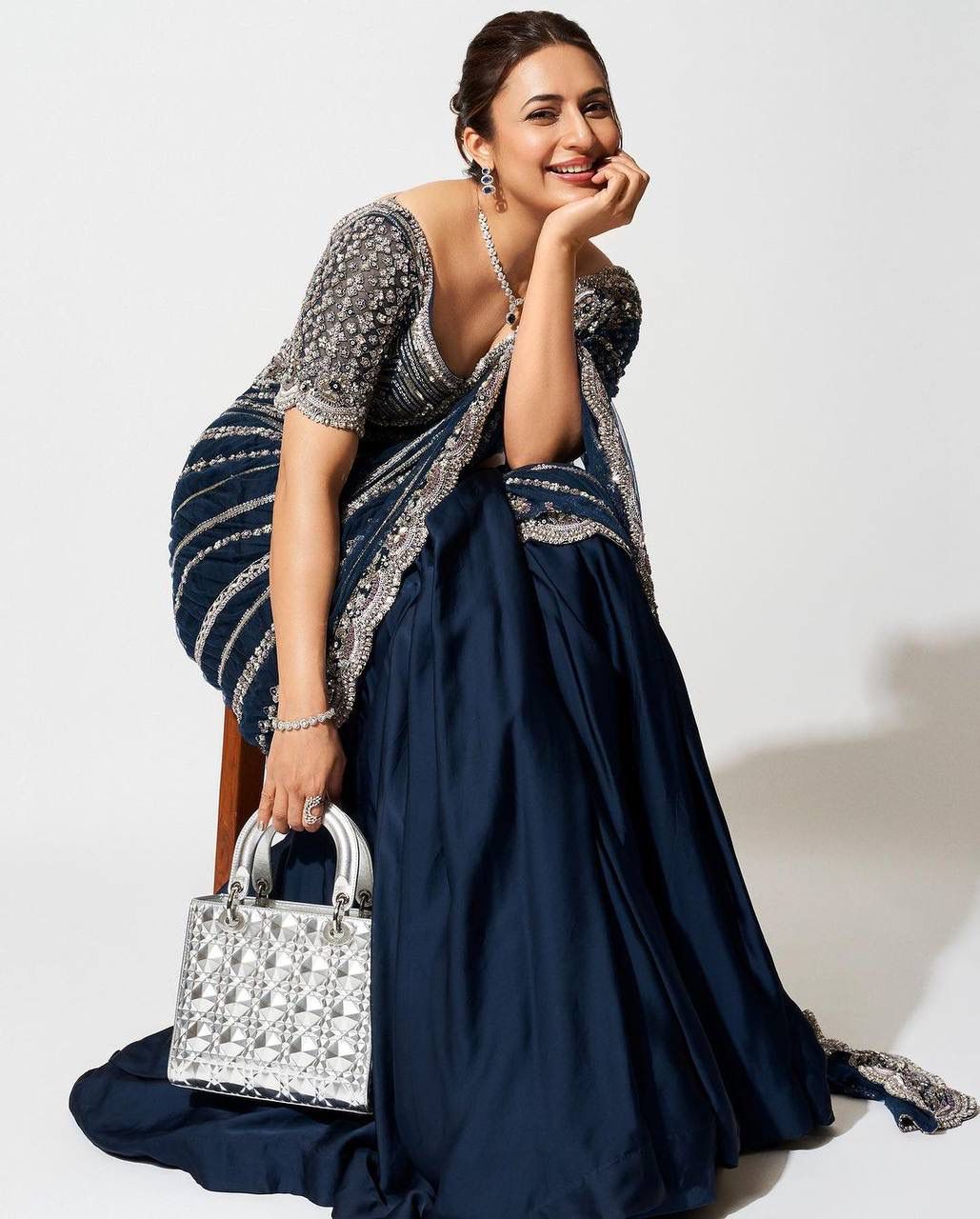 Indowestern lehenga saree for wedding Readymade Indian premium dress
