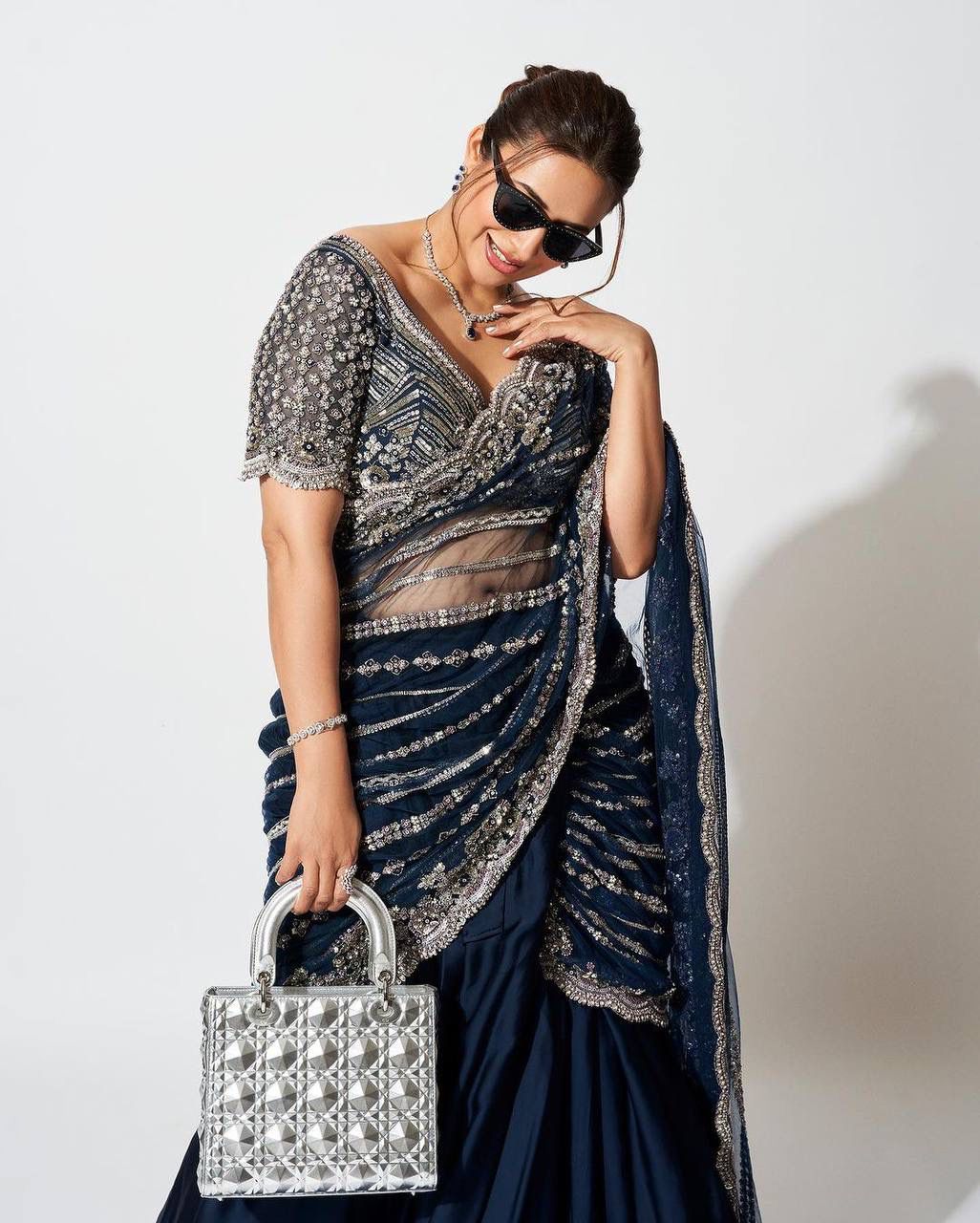 Indowestern lehenga saree for wedding Readymade Indian premium dress