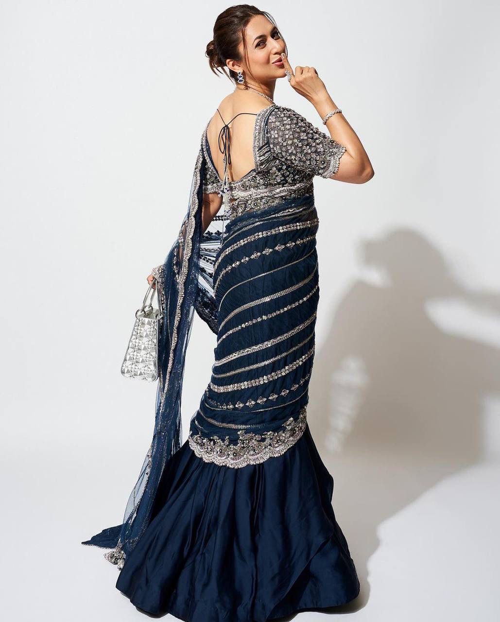 Indowestern lehenga saree for wedding Readymade Indian premium dress