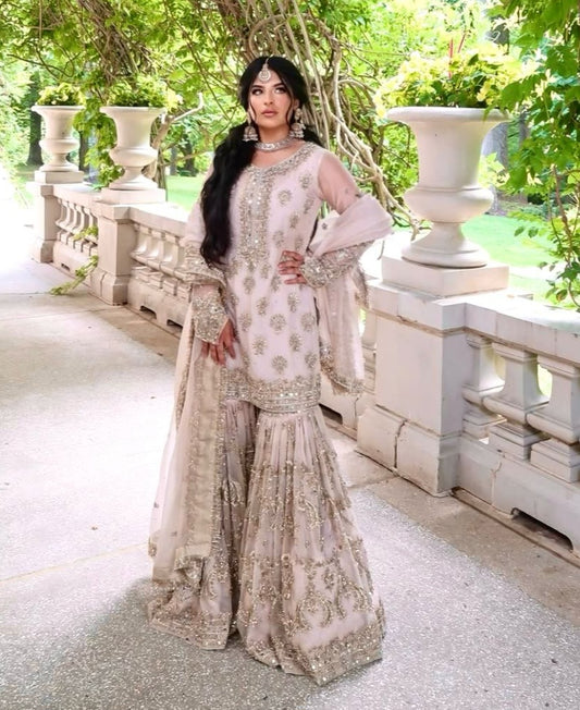 Sharara Suit Set wedding salwar kameez  Ready to Wear indian dress