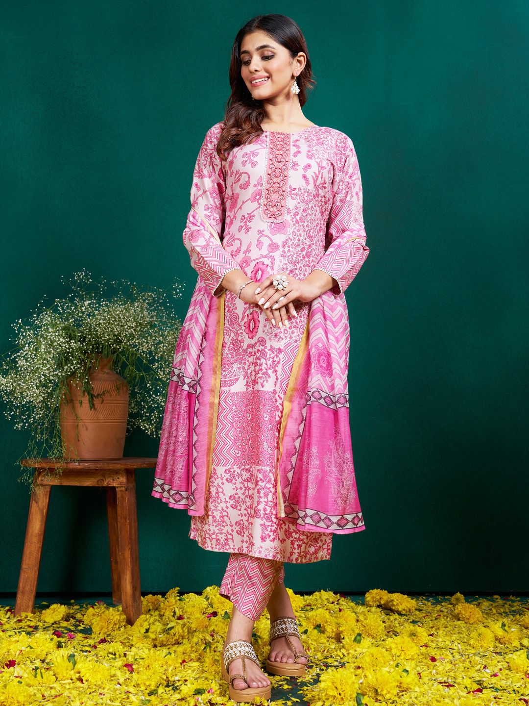 Rayon Indian salwar kameez set wedding wear Readymade dress